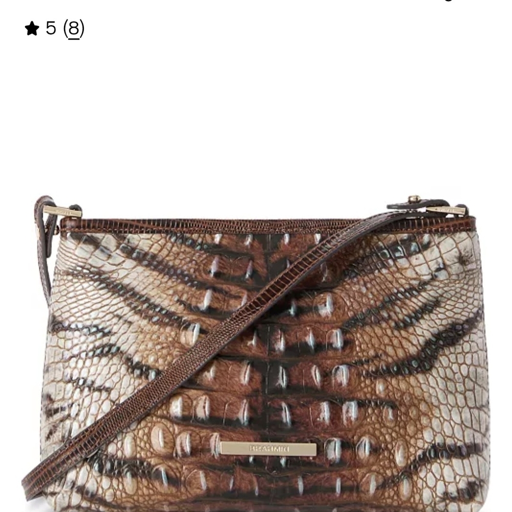 Brahmin Brown Crocodile Embossed Women's Bag SOLD***